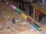 The frist train on the new layout
